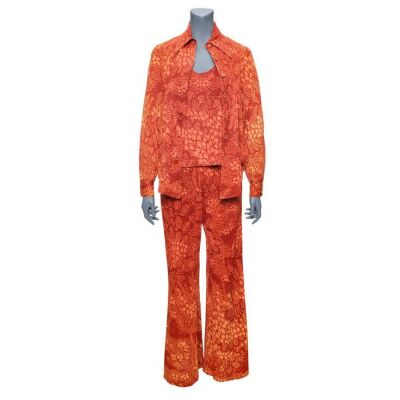 1240. Stella Claire's (Bette Midler) Three-Piece Rust-Color Costume ### STELLA (1990)
