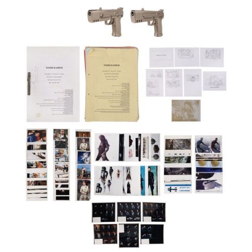1270. Pair of Lara Croft's (Angelina Jolie) Stunt H&K USP Pistols, Scripts, Pencil Storyboards and Rare Photos ### LARA CROFT: TOMB RAIDER (2001)/LARA CROFT: TOMB RAIDER - THE CRADLE OF LIFE (2003)