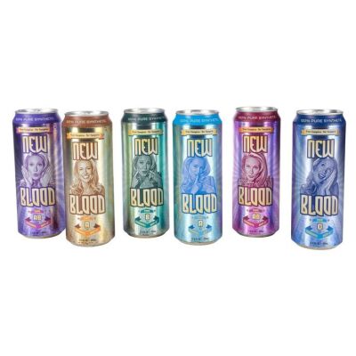 1284. Set of 14 New Blood Cans with Twist-Off Top Can ### TRUE BLOOD (T.V. SERIES, 2008 - 2014)
