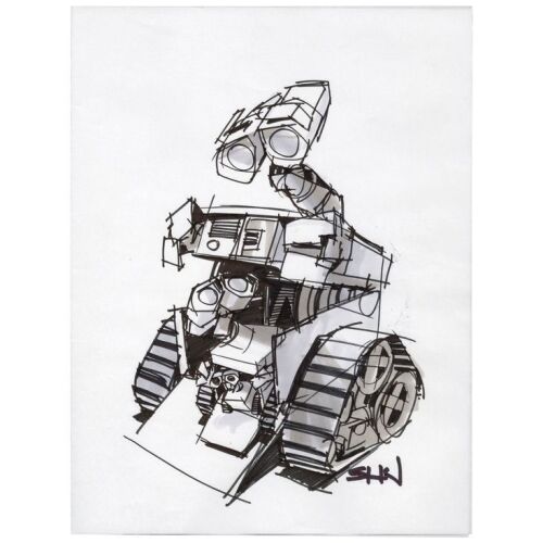 1302. Hand-Drawn Jay Shuster WALL-E Nesting Concept Sketch ### WALL-E (2008)