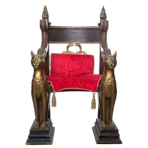 1352. Planet Hollywood Collection: Julius Caesar's (Rex Harrison) Wooden Throne ### CLEOPATRA (1963)