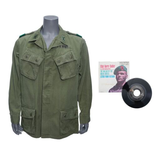 1358. Colonel Mike Kirby's (John Wayne) Army Coat with Staff Sergeant Barry Sadler-Autographed "The Ballad of the Green Berets" Record ### THE GREEN BERETS (1968)