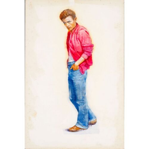 1364. Hand-Painted Kazuhiko Sano James Dean Pop-Up Card Artwork ### JAMES DEAN