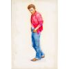 1364. Hand-Painted Kazuhiko Sano James Dean Pop-Up Card Artwork ### JAMES DEAN