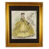 1381. Framed Hand-Painted Edith Head Design Artwork for Frances Stevens' (Grace Kelly) Masquerade Costume ### TO CATCH A THIEF (1955)