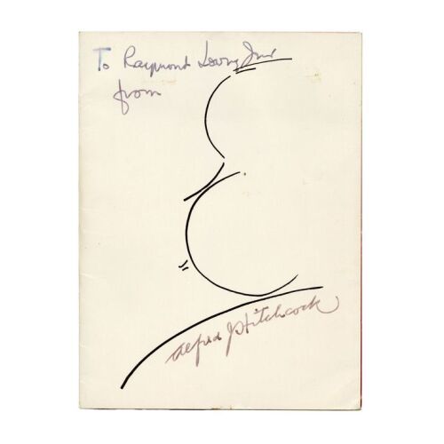 2003. Planet Hollywood Collection: Alfred Hitchcock-Autographed Avery Fisher Hall Magazine ### ALFRED HITCHCOCK