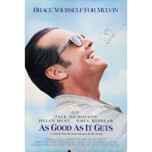 2014. Jack Nicholson-Autographed Double-Sided Poster ### AS GOOD AS IT GETS (1997)