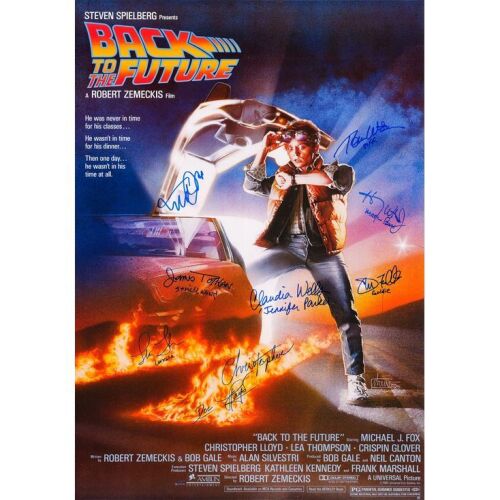 2019. Cast-Autographed One-Sheet Poster ### BACK TO THE FUTURE (1985)
