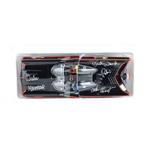 2023. Adam West, Burt Ward, and Julie Newmar-Autographed Hot Wheels ELITE 1:18-Scale Batmobile Model Car ### BATMAN (T.V. SERIES, 1966 - 1968)