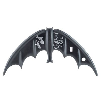 2025. Adam West and Burt Ward-Autographed Classic Batman Batarang Replica ### BATMAN (T.V. SERIES, 1966 - 1968)