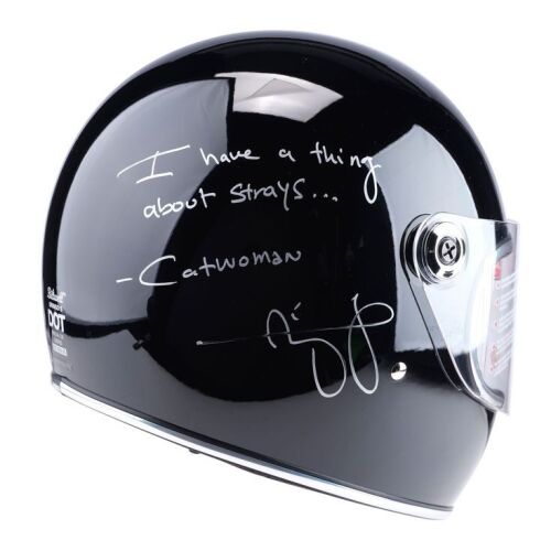 2031. Zoe Kravitz-Autographed Catwoman Helmet Replica ### THE BATMAN (2022)