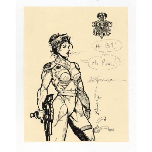 2049. William Plumb Collection: Christopher Moeller-Autographed Sheva's War Print with Additional Print ### DC COMICS