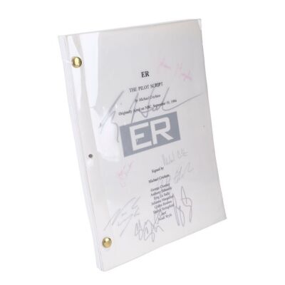 2052. Cast-Autographed Pilot Script ### ER (T.V. SERIES, 1994 - 2009)