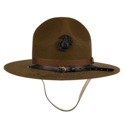2058. Planet Hollywood Collection: R. Lee Ermey-Autographed Campaign Hat Replica ### FULL METAL JACKET (1987)
