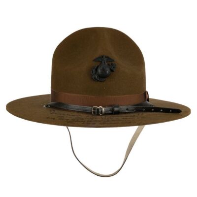 2058. Planet Hollywood Collection: R. Lee Ermey-Autographed Campaign Hat Replica ### FULL METAL JACKET (1987)