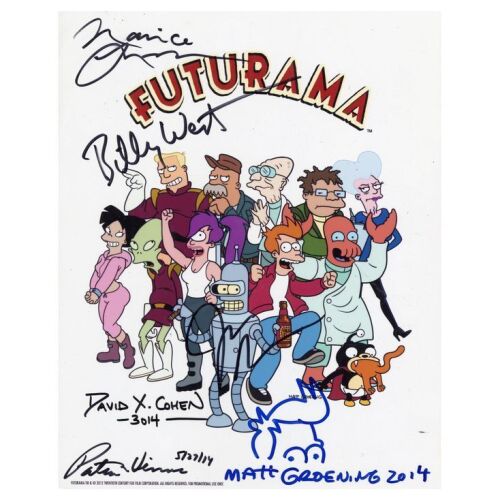 2059. Cast and Crew-Autographed Promotional Print ### FUTURAMA (T.V. SERIES, 1999 - PRESENT)