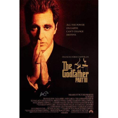 2066. Al Pacino-Autographed One-Sheet Poster ### THE GODFATHER PART III (1990)