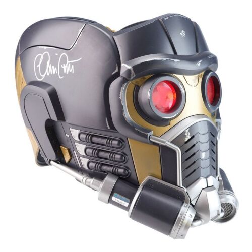 2073. Chris Pratt-Autographed Marvel Legends Series Star-Lord Premium Electronic Roleplay Helmet Replica ### GUARDIANS OF THE GALAXY (2014)