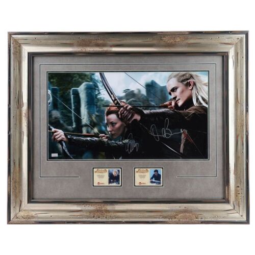 2085. Orlando Bloom and Evangeline Lilly-Autographed Framed Legolas and Tauriel Still ### THE HOBBIT: THE DESOLATION OF SMAUG (2013)