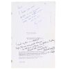 2093. Roger Moore and Michael Lonsdale-Autographed Script ### JAMES BOND: MOONRAKER (1979)