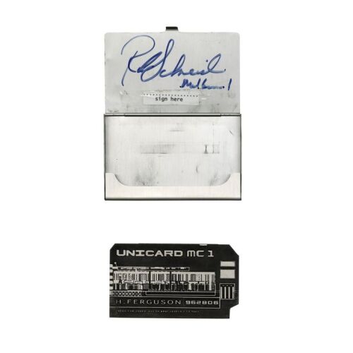 909A. Rob Schneider-Autographed Herman "Fergee" Ferguson (Schneider) Unicard ### JUDGE DREDD (1995)