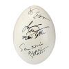 2097. Key Cast-Autographed Sauropod Egg Replica ### JURASSIC PARK (1993)