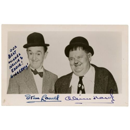 2103. Planet Hollywood Collection: Stan Laurel and Oliver Hardy-Autographed Photograph ### LAUREL AND HARDY