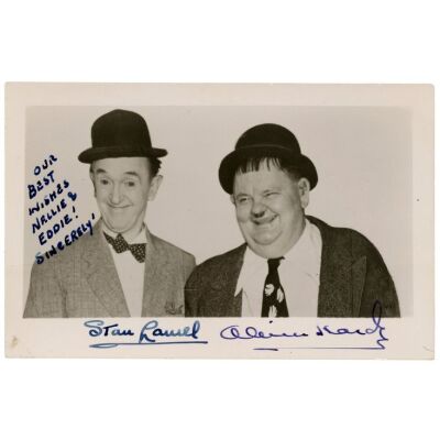2103. Planet Hollywood Collection: Stan Laurel and Oliver Hardy-Autographed Photograph ### LAUREL AND HARDY