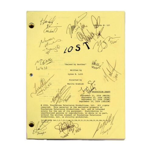 2107. Cast-Autographed "Raised by Another" Production Script ### LOST (T.V. SERIES, 2004 - 2010)