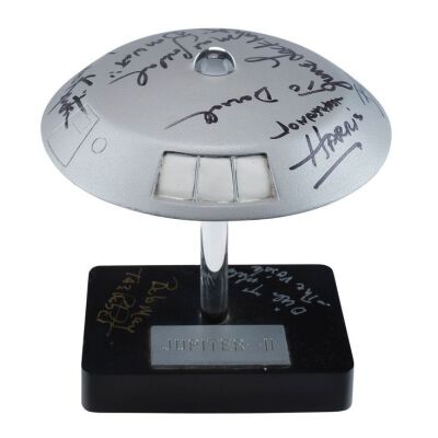 2108. Key Cast-Autographed Jupiter II Model Miniature Replica and Base ### LOST IN SPACE (T.V. SERIES, 1965 - 1968)
