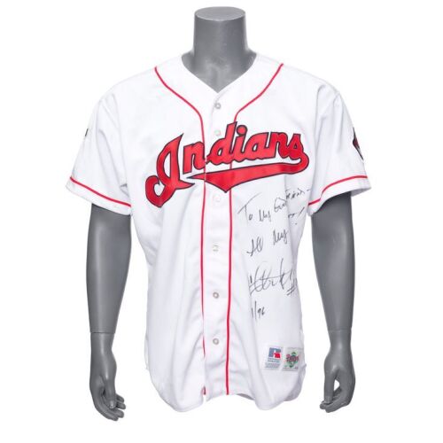 2111. Planet Hollywood Collection: Charlie Sheen-Autographed Ricky Vaughn Indians Baseball Jersey Replica, circa 1996 ### MAJOR LEAGUE (1989)