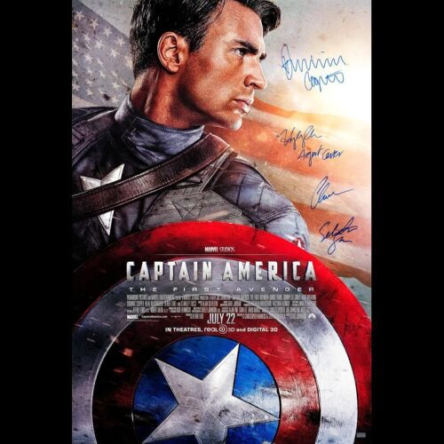 2113. Chris Evans and Key Cast-Autographed One-Sheet ### CAPTAIN AMERICA: THE FIRST AVENGER (2011)
