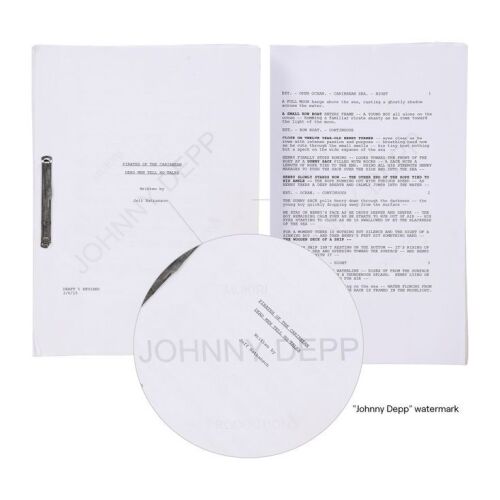 1043. Johnny Depp's Bound Personal Fifth Draft Script ### PIRATES OF THE CARIBBEAN: DEAD MEN TELL NO TALES (2017)