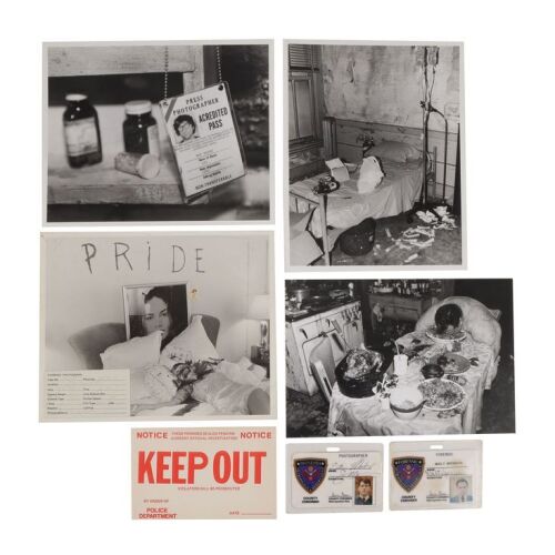 1113. Four Evidence Photographs, Two IDs and Police Sticker ### SE7EN (1995)