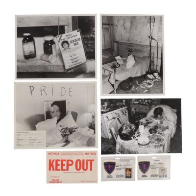 1113. Four Evidence Photographs, Two IDs and Police Sticker ### SE7EN (1995)