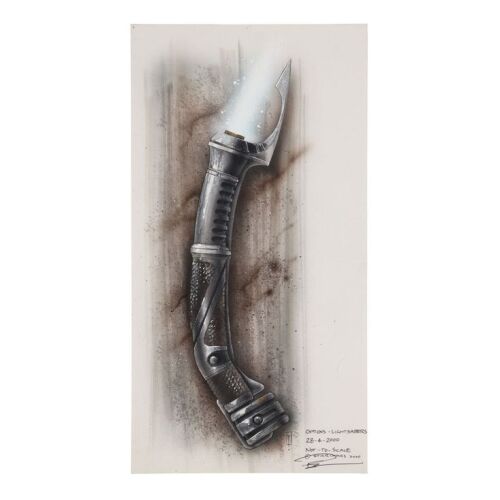 1183. Phil Shearer Collection: Hand-Drawn Count Dooku Lightsaber Production Concept Artwork ### STAR WARS: ATTACK OF THE CLONES (2002)
