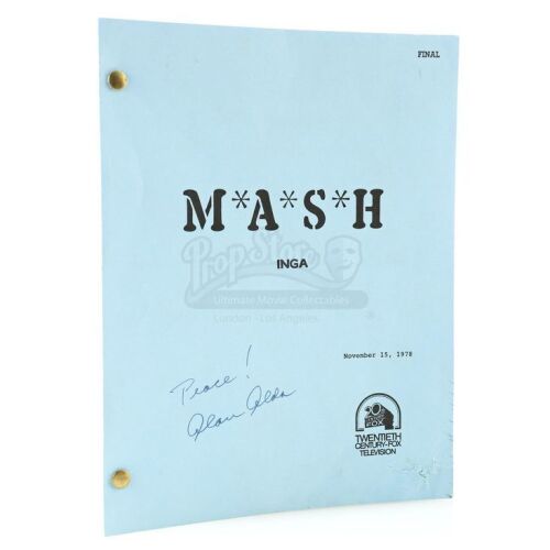 2110. Alan Alda-autographed Shooting Script ### M*A*S*H (T.V. SERIES, 1972 - 1983)
