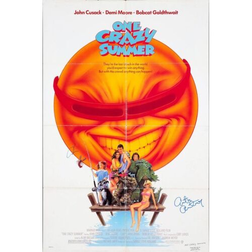 2131. John Cusack and Curtis Armstrong-Autographed Poster ### ONE CRAZY SUMMER (1986)