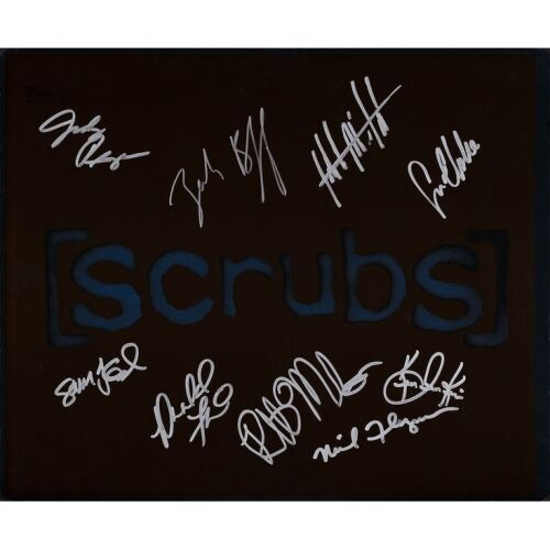 2149. Key Cast-Autographed Season 5 Title Logo X-Ray ### SCRUBS (T.V. SERIES, 2001 - 2010)