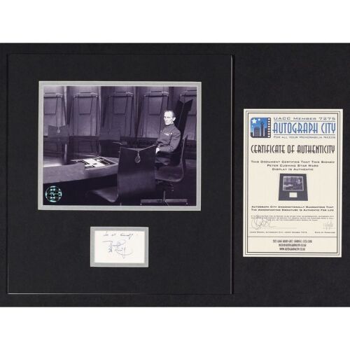 2214. Matted Peter Cushing-Autographed Grand Moff Tarkin Production Still ### STAR WARS: A NEW HOPE (1977)