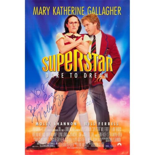 2254. Molly Shannon and Will Ferrell-Autographed One-Sheet Poster ### SUPERSTAR (1999)