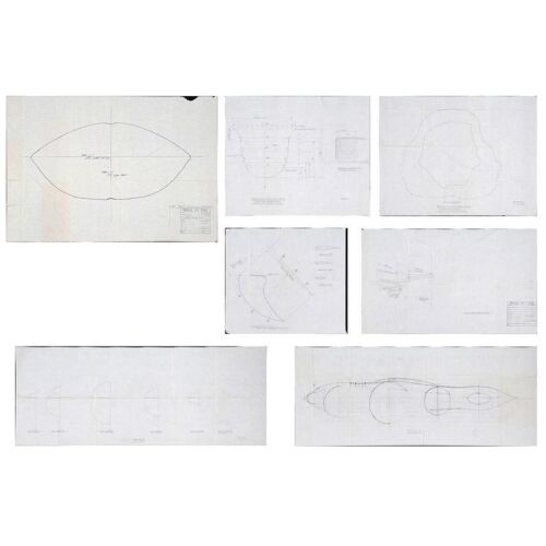 897. Collection of Seven Hand-Drawn Bruce the Shark Diagrams ### JAWS (1975)