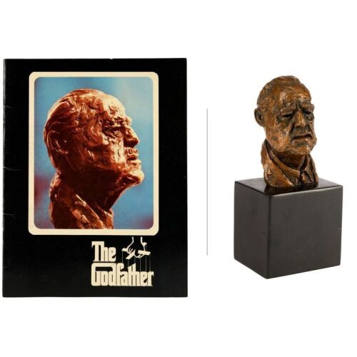 93. Dick Smith Collection: Vito Corleone (Marlon Brando) Miniature Bronze Bust with Vintage Souvenir Program ### THE GODFATHER (1972)