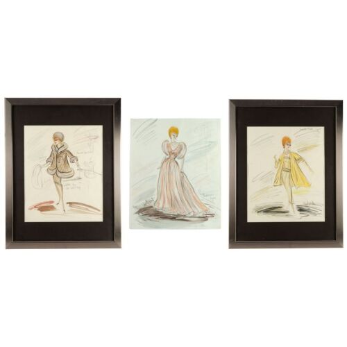 1353. Set of Three Hand-Painted and Annotated Edith Head Design Artworks for Angela Ballantine's (Lucille Ball) Costumes ### CRITIC'S CHOICE (1963)
