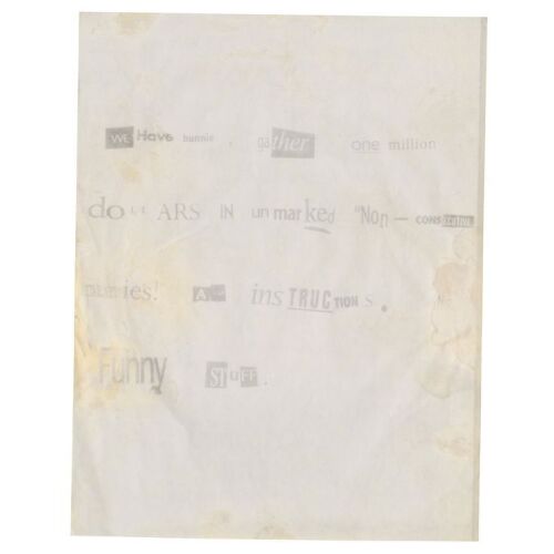 525. Bunny Lebowski's (Tara Reid) Ransom Letter ### THE BIG LEBOWSKI (1998)
