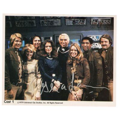 2035. Glen Larson-Autographed Cast Photo ### BATTLESTAR GALACTICA (T.V. SERIES, 1978 - 1979)