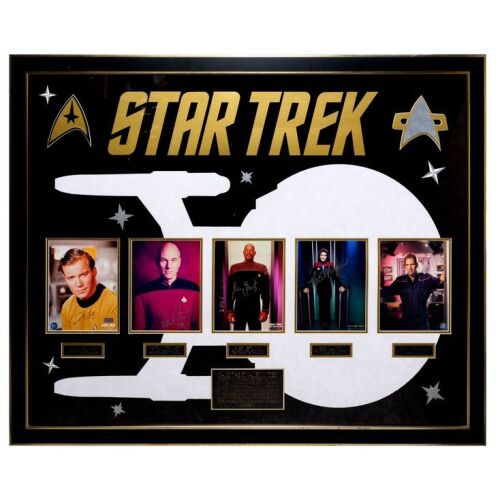 2201. Framed Set of Series Captains-Autographed Stills ### STAR TREK: FRANCHISE