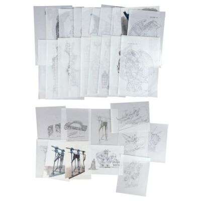 500. Collection of 31 Hand-Drawn Martin A. Kline Gotham Concept Design Artworks ### BATMAN FOREVER (1995)