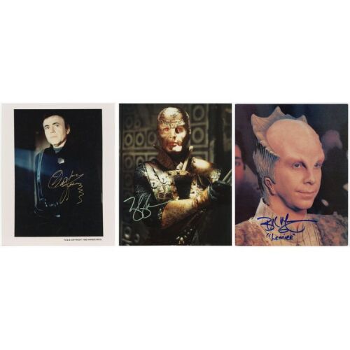 2015. Set of Three Cast-Autographed Stills ### BABYLON 5 (T.V. SERIES, 1994 - 1998)