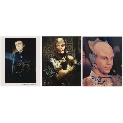 2015. Set of Three Cast-Autographed Stills ### BABYLON 5 (T.V. SERIES, 1994 - 1998)